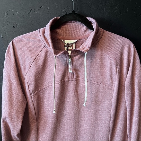 Avalanche Women's Mock Neck Brushed Thermal Pullover Long Sleeve 1/4 Zip Top M - Picture 9 of 12